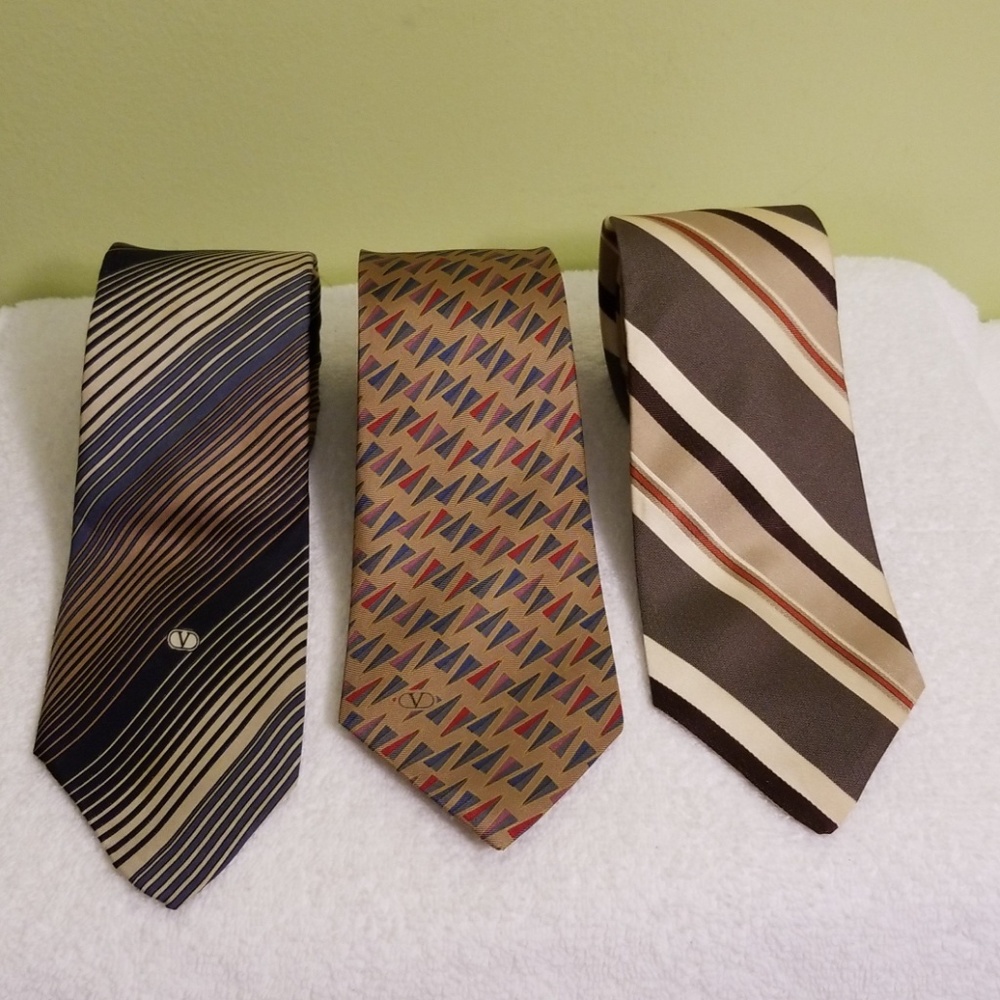 Set Of 3 Valentino Ties